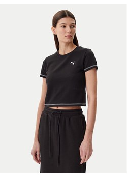 Puma T-Shirt Dare To 629806 Czarny Slim Fit ze sklepu MODIVO w kategorii Bluzki damskie - zdjęcie 182594977