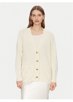 Luisa Spagnoli Kardigan Canolo 58505 Écru Regular Fit ze sklepu MODIVO w kategorii Swetry damskie - zdjęcie 182595116