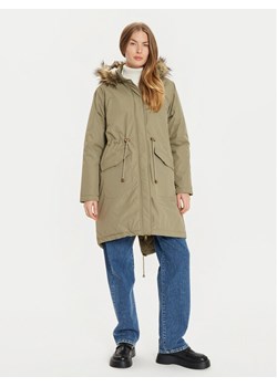 Brave Soul Parka LJK-GREGORY Khaki Regular Fit - id: 0000304578144 - marki BRAVE SOUL - 182595128 Brave Soul Parka LJK-GREGORY Khaki Regular Fit ze sklepu MODIVO w kategorii Parki damskie - zdjęcie 182595128