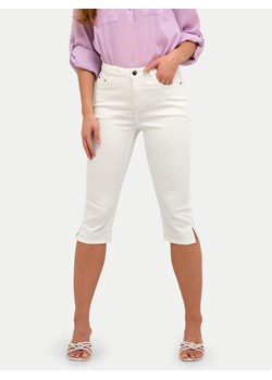 Kaffe Spodnie capri Zelina 10506525 Biały Slim Fit ze sklepu MODIVO w kategorii Jeansy damskie - zdjęcie 182595216