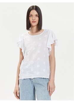 United Colors Of Benetton Bluzka 30BYD107A Biały Regular Fit ze sklepu MODIVO w kategorii Bluzki damskie - zdjęcie 182595309