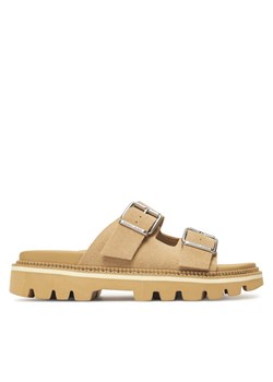 Tommy Jeans Klapki Tjw Double Strap Sandal Suede EN0EN02797 Brązowy ze sklepu MODIVO w kategorii Klapki damskie - zdjęcie 182595377