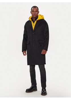 Richmond X Płaszcz wełniany Gliano UMA24089CP Czarny Regular Fit ze sklepu MODIVO w kategorii Płaszcze męskie - zdjęcie 182595526