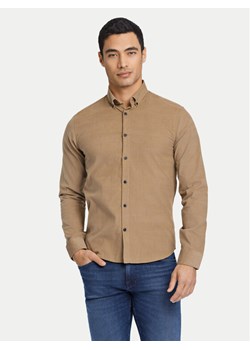 Lindbergh Koszula 30-203248A Beżowy Relaxed Fit ze sklepu MODIVO w kategorii Koszule męskie - zdjęcie 182595529