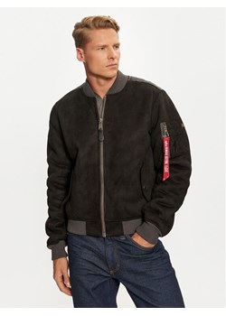 Alpha Industries Kurtka bomber 148122 Czarny Regular Fit ze sklepu MODIVO w kategorii Kurtki męskie - zdjęcie 182595587