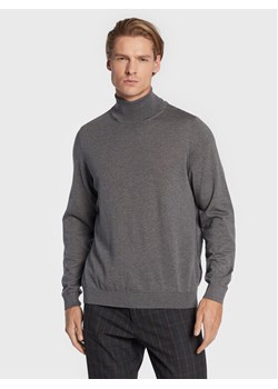 Boss Golf Musso-P 50468262 Szary Slim Fit ze sklepu MODIVO w kategorii Swetry męskie - zdjęcie 182595615