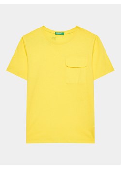 United Colors Of Benetton T-Shirt 3096G1097 Żółty Regular Fit ze sklepu MODIVO w kategorii T-shirty chłopięce - zdjęcie 182595679