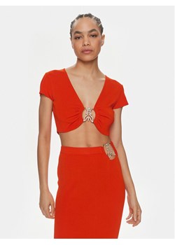 Patrizia Pepe Bluzka 2K0261/K021-R825 Pomarańczowy Slim Fit ze sklepu MODIVO w kategorii Bluzki damskie - zdjęcie 182596158