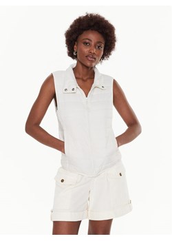 United Colors Of Benetton Bezrękawnik 2TWDDJ003 Beżowy Regular Fit ze sklepu MODIVO w kategorii Kamizelki damskie - zdjęcie 182596175