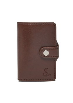 Semi Line Etui na karty kredytowe P8296-3 Brązowy ze sklepu MODIVO w kategorii Etui - zdjęcie 182596629
