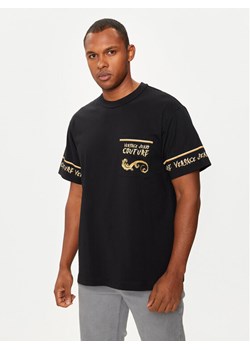 Versace Jeans Couture T-Shirt 77GAH6RB Czarny Regular Fit ze sklepu MODIVO w kategorii T-shirty męskie - zdjęcie 182596677