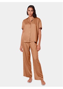 Triumph Spodnie piżamowe Silky Sensuality 10218287 Brązowy Relaxed Fit ze sklepu MODIVO w kategorii Piżamy damskie - zdjęcie 182596698