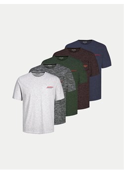 Jack&Jones Komplet 5 t-shirtów Erik 12267869 Kolorowy Relaxed Fit ze sklepu MODIVO w kategorii T-shirty męskie - zdjęcie 182596737
