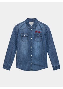 Guess Koszula jeansowa L3BH00 D4UE0 Niebieski Regular Fit ze sklepu MODIVO w kategorii Koszule chłopięce - zdjęcie 182596797