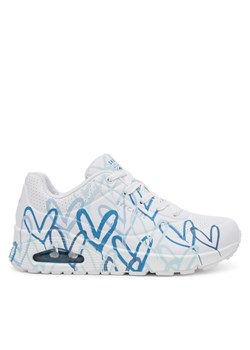 Skechers Sneakersy Uno - Spread the Love 155507/WBL Biały ze sklepu MODIVO w kategorii Buty sportowe damskie - zdjęcie 182596845