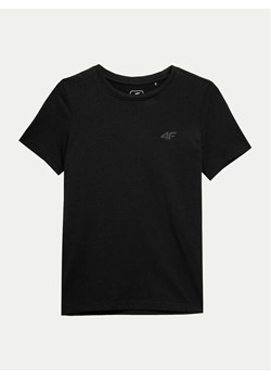 4F T-Shirt 4FJWSS24TTSHM1116 Czarny Regular Fit ze sklepu MODIVO w kategorii T-shirty chłopięce - zdjęcie 182596949