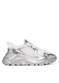 Versace Jeans Couture Sneakersy 78YA3SC4 Srebrny ze sklepu MODIVO w kategorii Buty sportowe męskie - zdjęcie 182596996