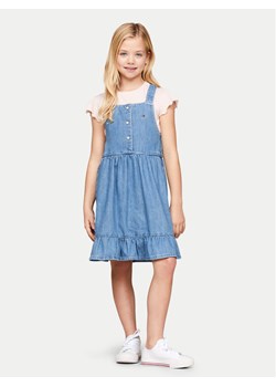 Tommy Hilfiger Sukienka jeansowa Summery KG0KG07928 Niebieski Regular Fit ze sklepu MODIVO w kategorii Sukienki dziewczęce - zdjęcie 182597006