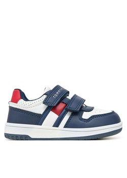 Tommy Hilfiger Sneakersy Flag Low Cut Velcro Sneaker T1X9-33841-1355 M Granatowy ze sklepu MODIVO w kategorii Buty sportowe dziecięce - zdjęcie 182597018