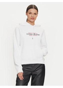 Guess Jeans Bluza W4YQ15 KC811 Biały Regular Fit - id: 0000303939281 - marki Guess - 182597029 Guess Jeans Bluza W4YQ15 KC811 Biały Regular Fit ze sklepu MODIVO w kategorii Bluzy damskie - zdjęcie 182597029