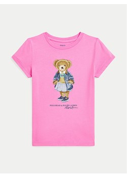 Polo Ralph Lauren T-Shirt 313965154001 Różowy Regular Fit ze sklepu MODIVO w kategorii Bluzki dziewczęce - zdjęcie 182597086