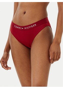Tommy Hilfiger Dół od bikini UW0UW04120 Czerwony ze sklepu MODIVO w kategorii Stroje kąpielowe - zdjęcie 182597188