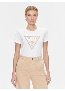 Guess T-Shirt W4RI69 J1314 Biały Regular Fit - id: 0000303398347 - marki Guess - 182597265 Guess T-Shirt W4RI69 J1314 Biały Regular Fit ze sklepu MODIVO w kategorii Bluzki damskie - zdjęcie 182597265