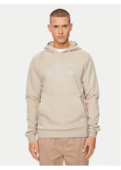 4F Bluza 4FWSS24TSWSM0950 Beżowy Regular Fit ze sklepu MODIVO w kategorii Bluzy męskie - zdjęcie 182597325