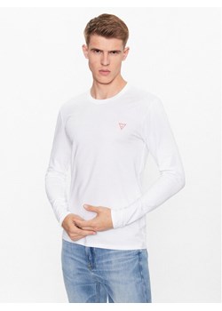 Guess Longsleeve M2YI28 J1314 Biały Slim Fit ze sklepu MODIVO w kategorii T-shirty męskie - zdjęcie 182597495