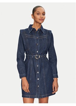 Morgan Sukienka jeansowa 251-RICOLI Granatowy Regular Fit - id: 0000305253408 - marki Morgan - 182597608 Morgan Sukienka jeansowa 251-RICOLI Granatowy Regular Fit ze sklepu MODIVO w kategorii Sukienki - zdjęcie 182597608