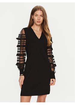 TWINSET Sukienka dzianinowa 241TP3530 Czarny Regular Fit ze sklepu MODIVO w kategorii Sukienki - zdjęcie 182597679