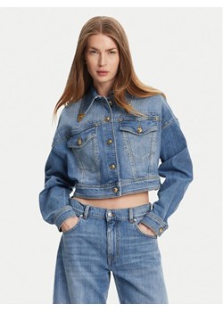 Versace Jeans Couture Kurtka jeansowa 78HAS450 Niebieski Relaxed Fit ze sklepu MODIVO w kategorii Kurtki damskie - zdjęcie 182597788