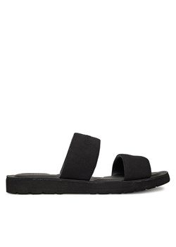 Calvin Klein Klapki Double Strap Cv Logo HM0HM01801 Czarny ze sklepu MODIVO w kategorii Klapki męskie - zdjęcie 182597795