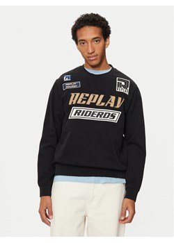 REPLAY Bluza M6971 .000.22890CS Czarny Regular Fit ze sklepu MODIVO w kategorii Bluzy męskie - zdjęcie 182597807