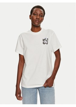 Hugo T-Shirt Vintage 50520307 Écru Relaxed Fit ze sklepu MODIVO w kategorii Bluzki damskie - zdjęcie 182597865