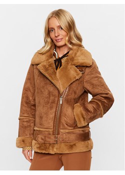 Maryley Kożuch 23IB808/7ZCU Brązowy Regular Fit ze sklepu MODIVO w kategorii Kożuchy - zdjęcie 182597949