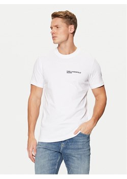 Karl Lagerfeld Jeans T-Shirt A1M17003 Biały Slim Fit ze sklepu MODIVO w kategorii T-shirty męskie - zdjęcie 182598116