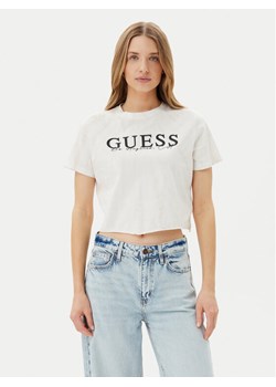 Guess T-Shirt V5GI19 I3Z14 Écru Regular Fit ze sklepu MODIVO w kategorii Bluzki damskie - zdjęcie 182598216