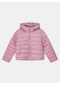 4F Kurtka zimowa 4FJWAW24TDJAF449 Różowy Regular Fit ze sklepu MODIVO w kategorii Kurtki dziewczęce - zdjęcie 182598245