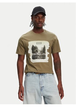 Hunter T-Shirt Duart Graphic HARM0033251 Khaki Regular Fit ze sklepu MODIVO w kategorii T-shirty męskie - zdjęcie 182598275
