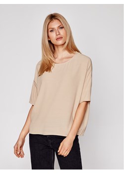 Samsøe Samsøe Bluzka Mains F00012102 Brązowy Oversize ze sklepu MODIVO w kategorii Bluzki damskie - zdjęcie 182598306