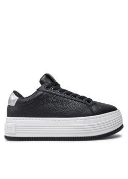 Calvin Klein Jeans Sneakersy Bold Flatf Low Mix Ohb YW0YW01632 Czarny ze sklepu MODIVO w kategorii Buty sportowe damskie - zdjęcie 182598577