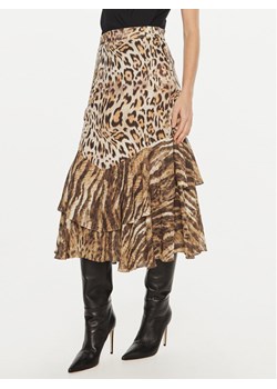 Guess Spódnica midi Chantal W4BD83 WGLA2 Brązowy Regular Fit ze sklepu MODIVO w kategorii Spódnice - zdjęcie 182598827