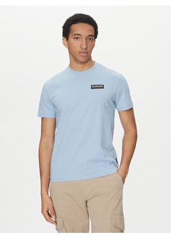 Napapijri T-Shirt Iaato NP0A4HFZ Błękitny Regular Fit ze sklepu MODIVO w kategorii T-shirty męskie - zdjęcie 182598866