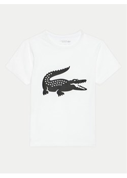 Lacoste T-Shirt TJ2910 Biały Regular Fit ze sklepu MODIVO w kategorii T-shirty chłopięce - zdjęcie 182599069