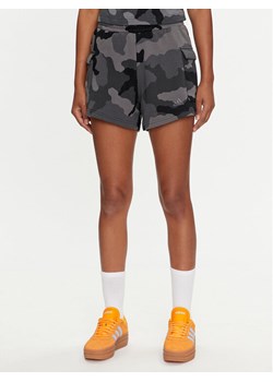 adidas Szorty sportowe Essentials 3-Stripes Camo-Print IX3707 Szary Loose Fit ze sklepu MODIVO w kategorii Szorty - zdjęcie 182599148