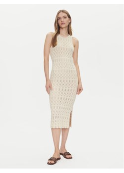 Vero Moda Sukienka letnia Fabienne 10317250 Beżowy Slim Fit ze sklepu MODIVO w kategorii Sukienki - zdjęcie 182599286