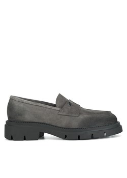 Gino Rossi Loafersy GRACE-I24-2637LM Szary ze sklepu MODIVO w kategorii Lordsy damskie - zdjęcie 182599368