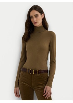 LAUREN RALPH LAUREN Golf 200940470005 Brązowy Slim Fit ze sklepu MODIVO w kategorii Swetry damskie - zdjęcie 182599417