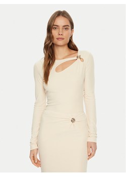 Guess Bluzka W5RP12 KAQL2 Beżowy Regular Fit ze sklepu MODIVO w kategorii Bluzki damskie - zdjęcie 182599487